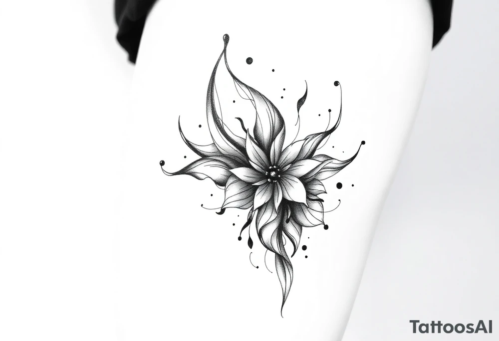 Thigh tattoo tattoo idea