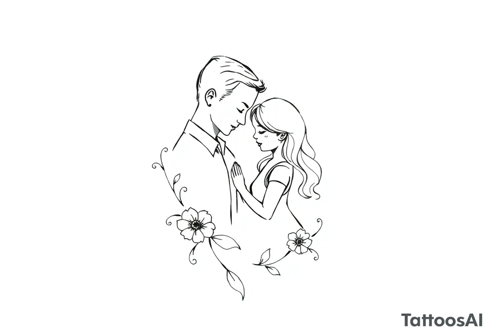 Daddy and daughter memorial tattoo tattoo idea