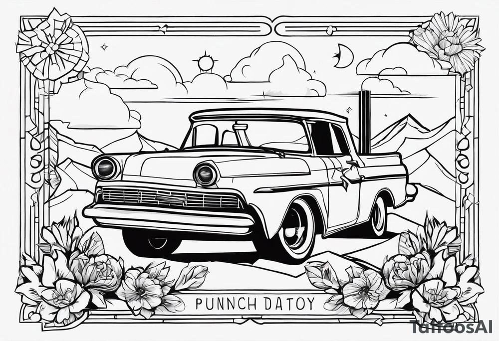 Western, punchy tattoo idea