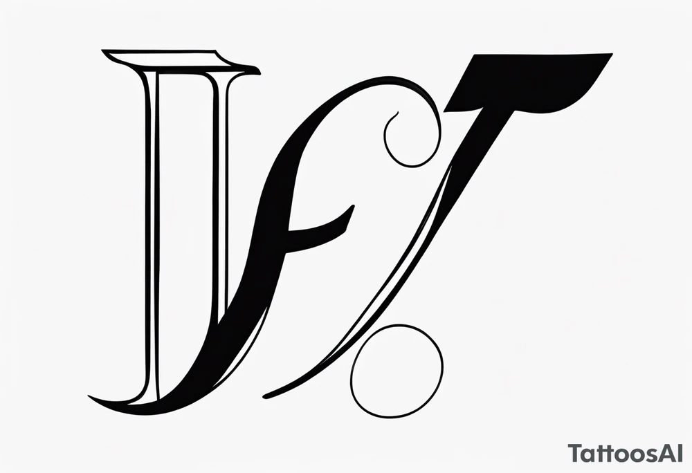 the letter F tattoo idea
