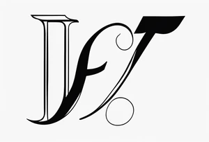the letter F tattoo idea