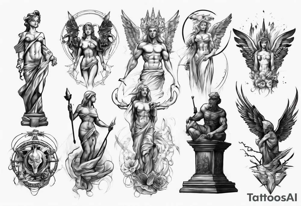 Statue tattoo idea