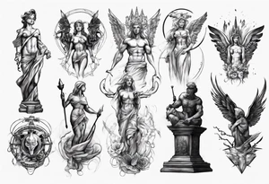 Statue tattoo idea