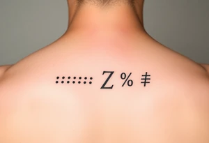 tattos based on linguistic or Math symbols such as ";","...","%", "{}", "~" tattoo idea