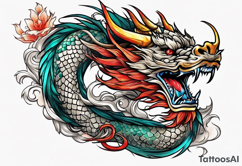 chinese dragon tattoo idea
