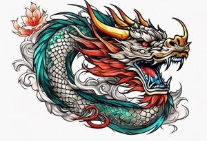 chinese dragon tattoo idea