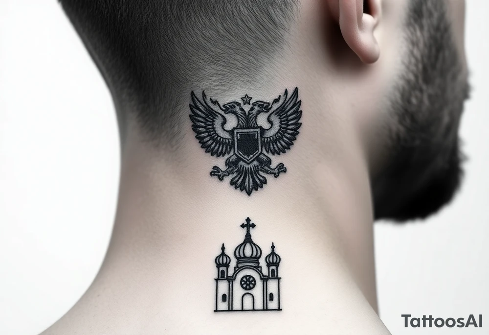 Top: Russian star 
Middle: Tiny double-headed eagle (simplified, more linework style)
Bottom: Orthodox church dome with a cross tattoo idea