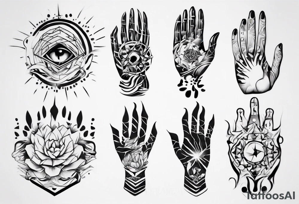 abstract tattoo on the hand
on a hand tattoo idea
