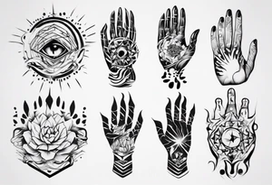 abstract tattoo on the hand
on a hand tattoo idea