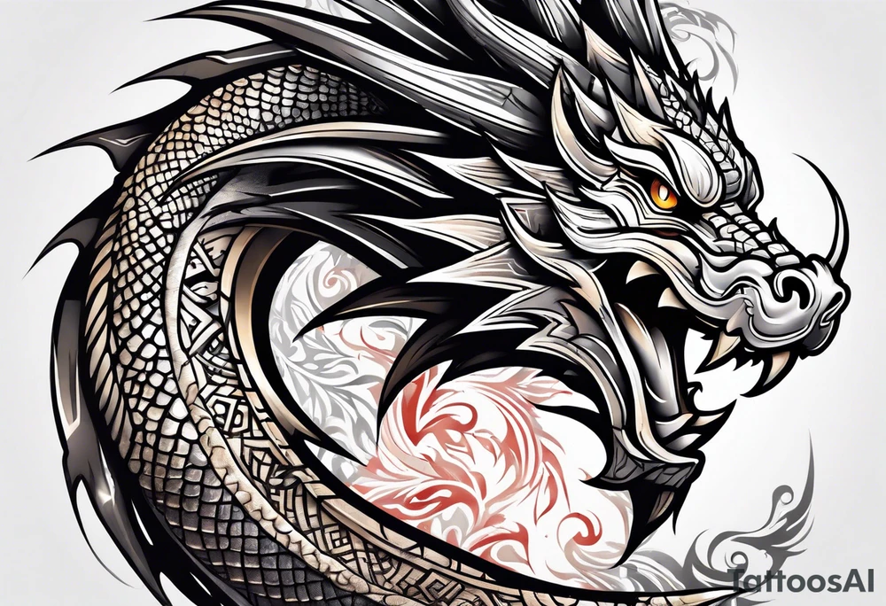 dragon tattoo idea