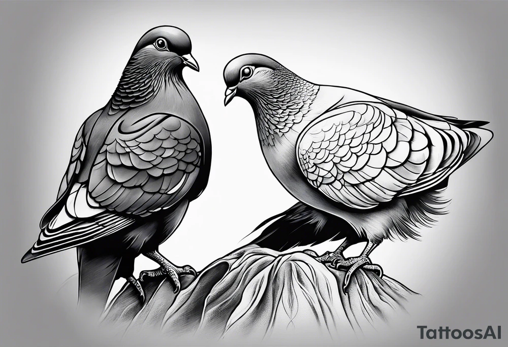 discipline, pain and catholic religion. pigeon. tattoo idea discipline, pain and catholic religion. pigeon. tattoo idea