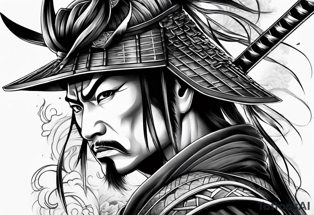 a samurai tattoo idea