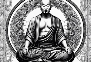 Zen Monk tattoo idea
