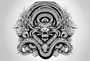 serpent tattoo idea