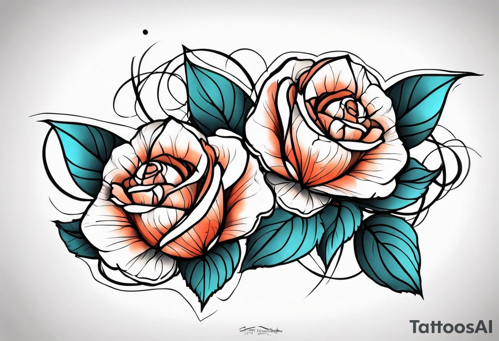 Zwei Rosen Stacheldraht tattoo idea