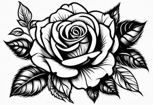 Sexy rose tattoo idea