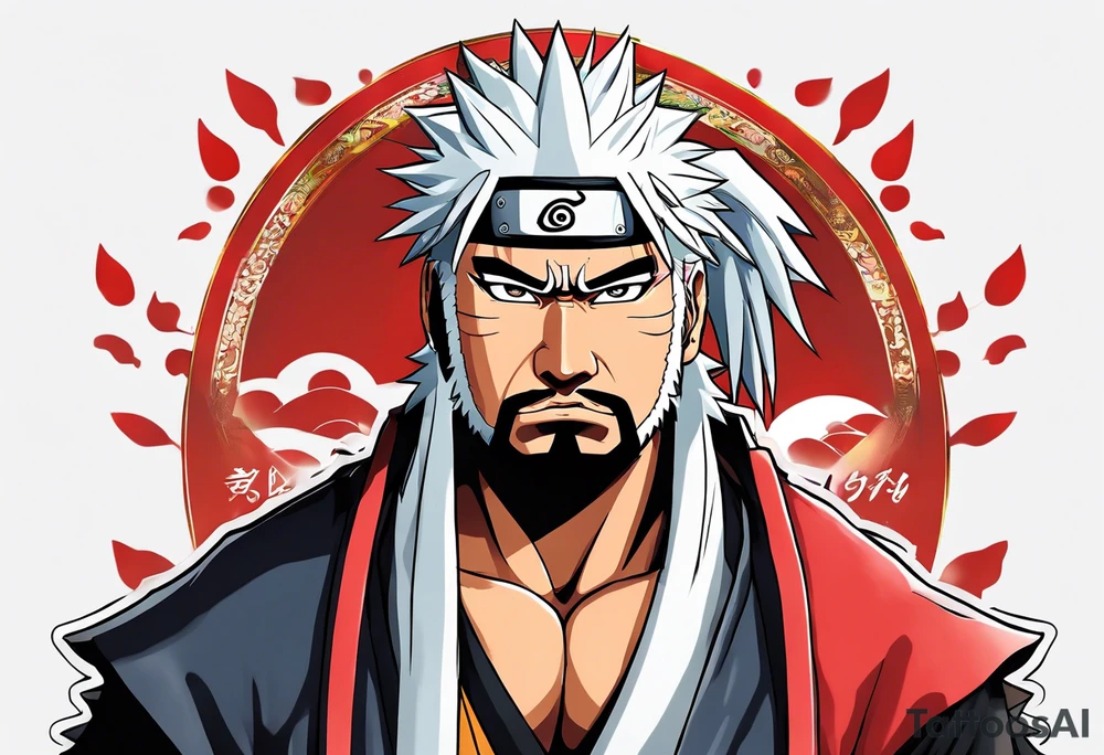 Sage mode jiraiya from the anime naruto tattoo idea