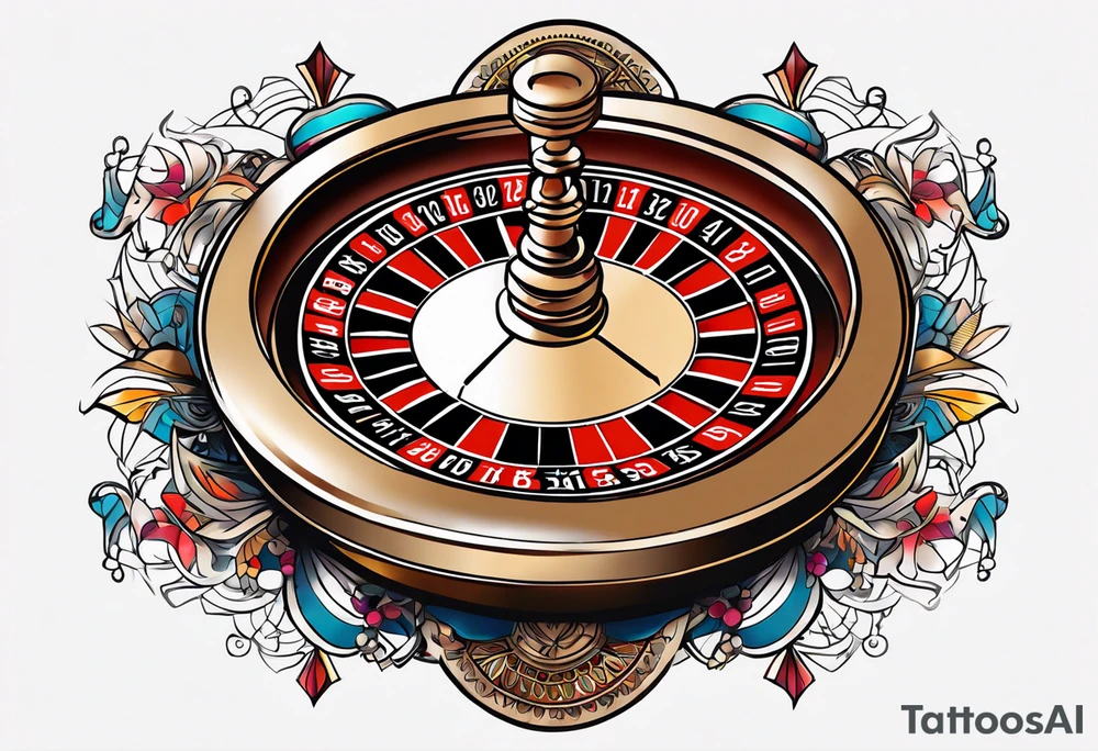 Roulette tattoo idea