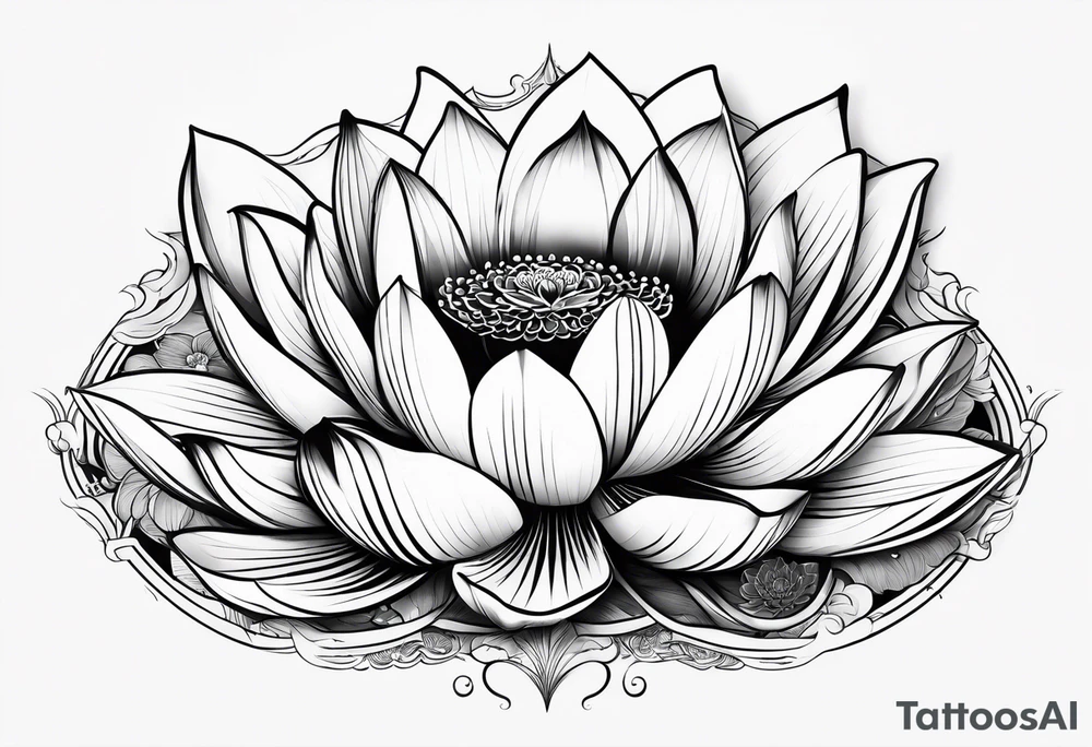 lotus japanese tattoo idea