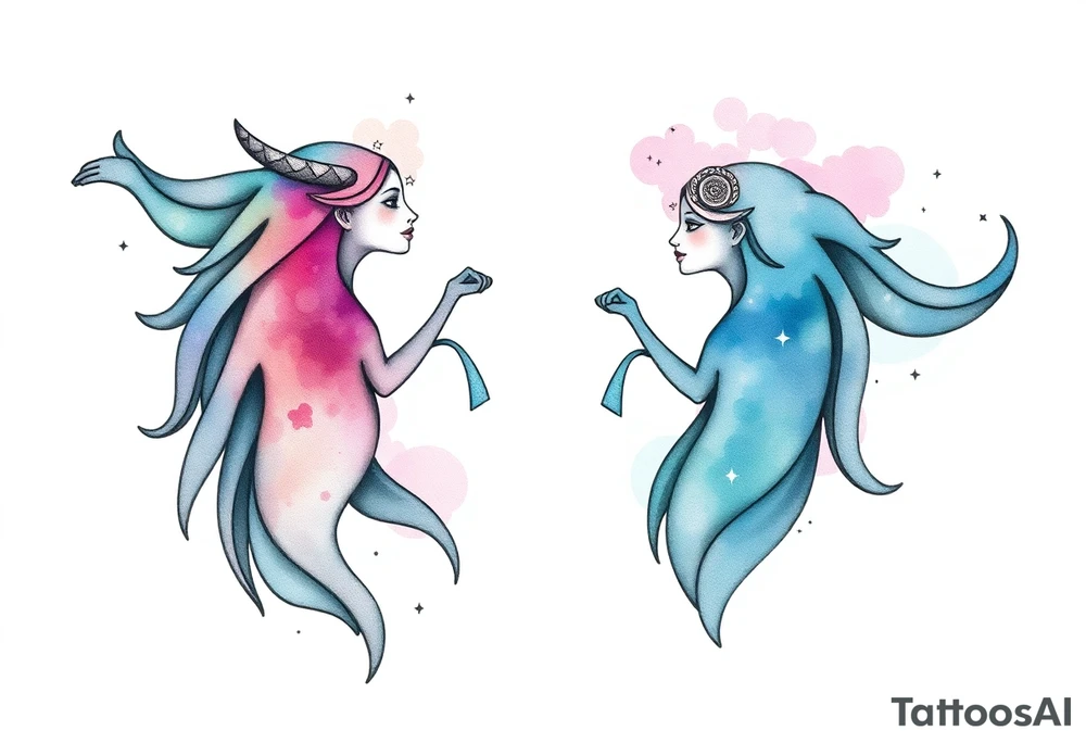 Gemini stars constellation tattoo idea