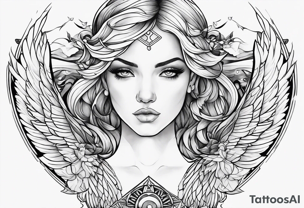 Angel of mine tattoo idea