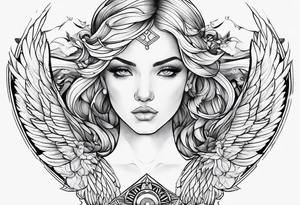 Angel of mine tattoo idea