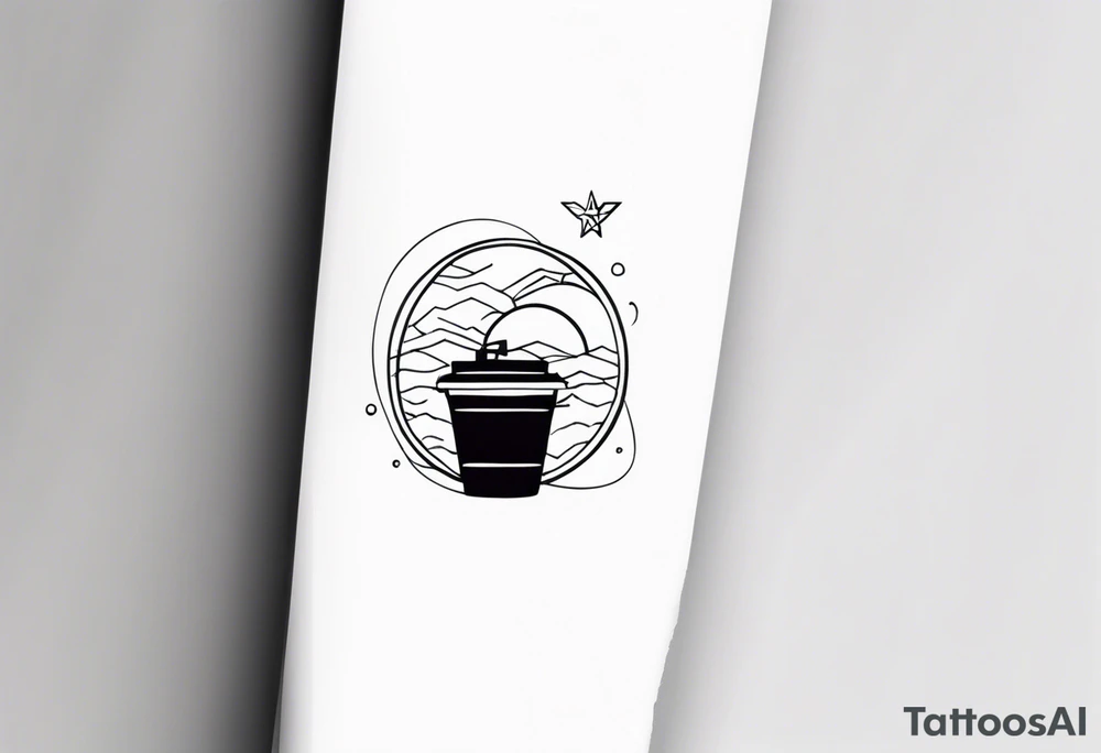 Tattoo in two parts, inspired by TV series. tattoo idea