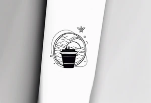 Tattoo in two parts, inspired by TV series. tattoo idea