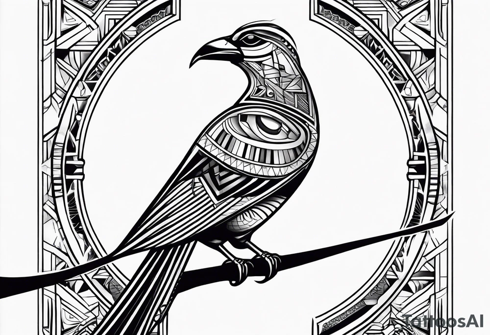 egyptian ba bird tattoo idea