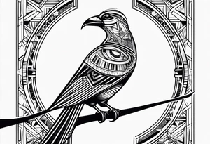 egyptian ba bird tattoo idea