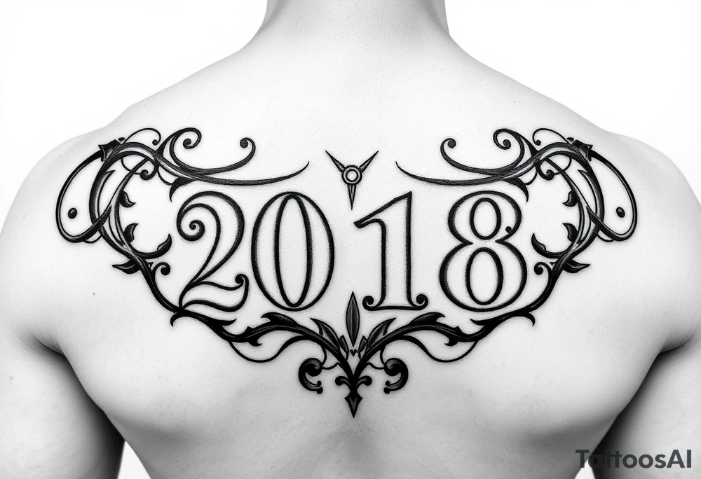 Date of birth tattoo idea