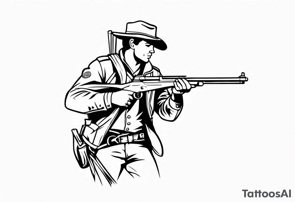 Minuteman with rifle tattoo idea