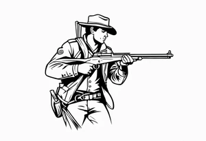 Minuteman with rifle tattoo idea