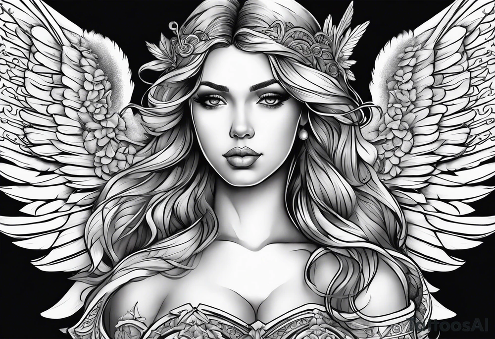 angel tattoo idea