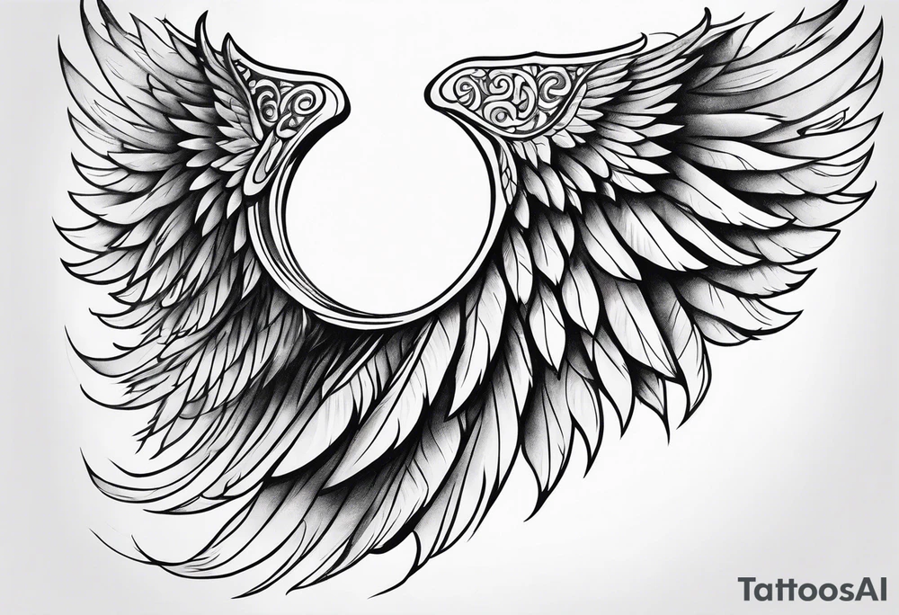 Angel wing tattoo idea