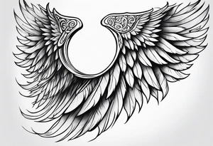 Angel wing tattoo idea