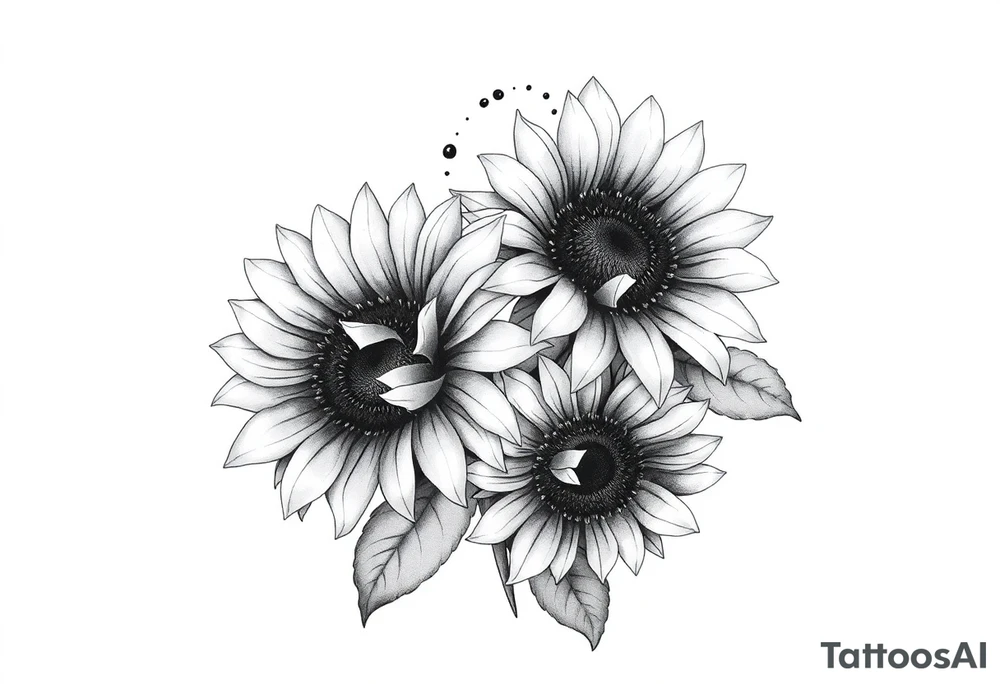 Sunflowers tattoo idea