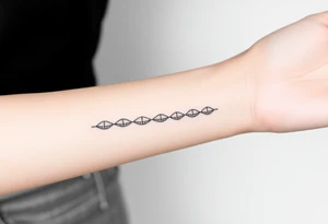 A band of scaled around the arm tattoo idea