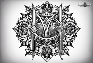 ukrainian symbol of the Tryzub (Trident) tattoo idea