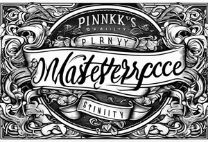 letters "pinky promise" in tattoo style lettering tattoo idea