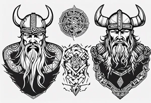 Viking no tattoos face and shoulders tattoo idea