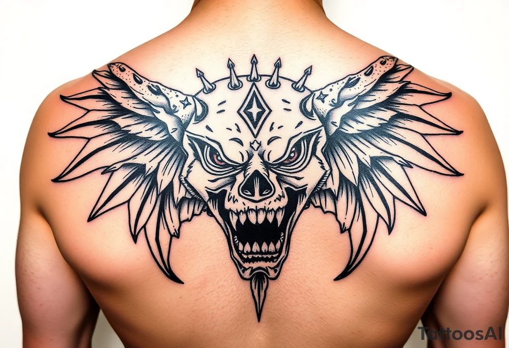 Yum yum bedlam, colorful tattoo desgin tattoo idea