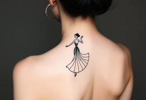 Lime in a coconut and a dancing girl tattoo idea