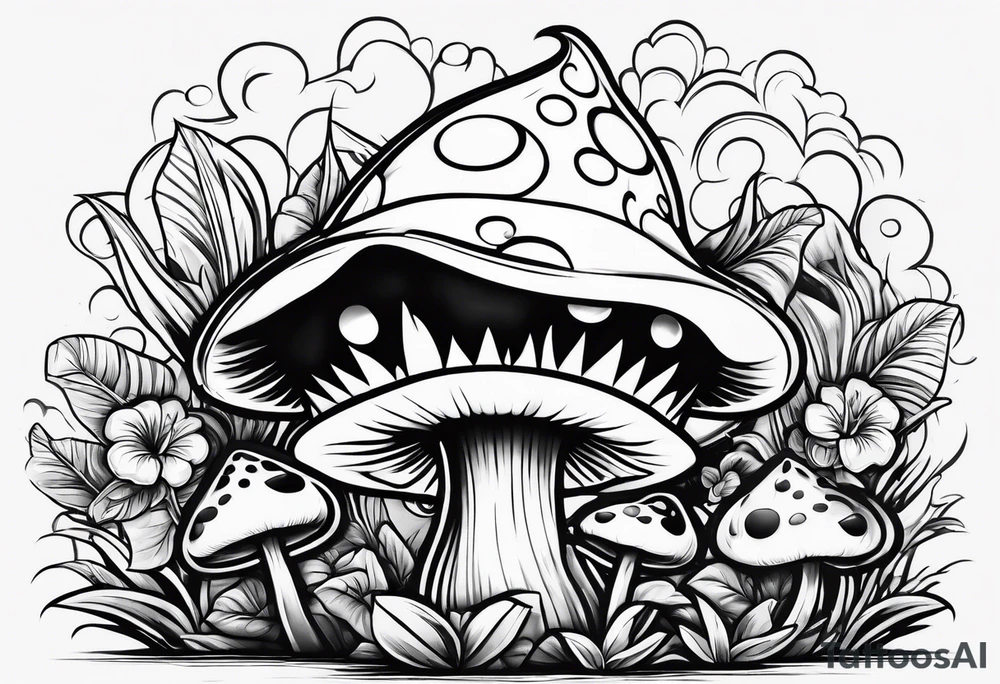 piranha plant tattoo idea