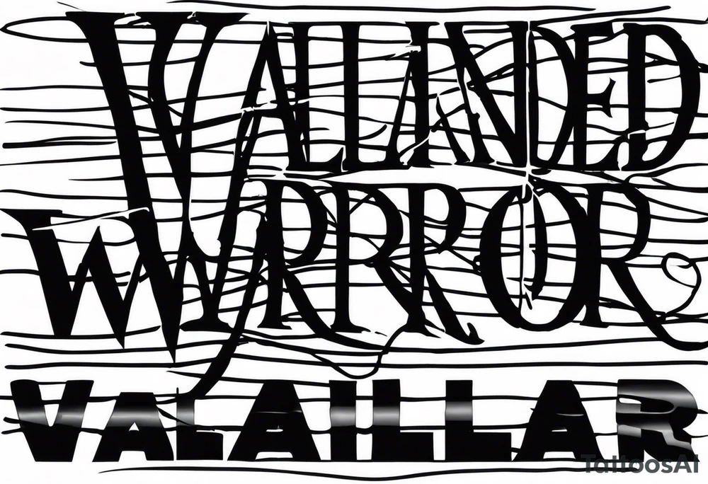Wounded warrior valhalla barb wire tattoo idea