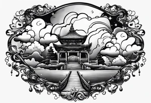 Key on a cloud tattoo idea