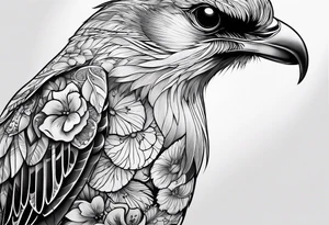 Shadow birds half sleeve tattoo idea