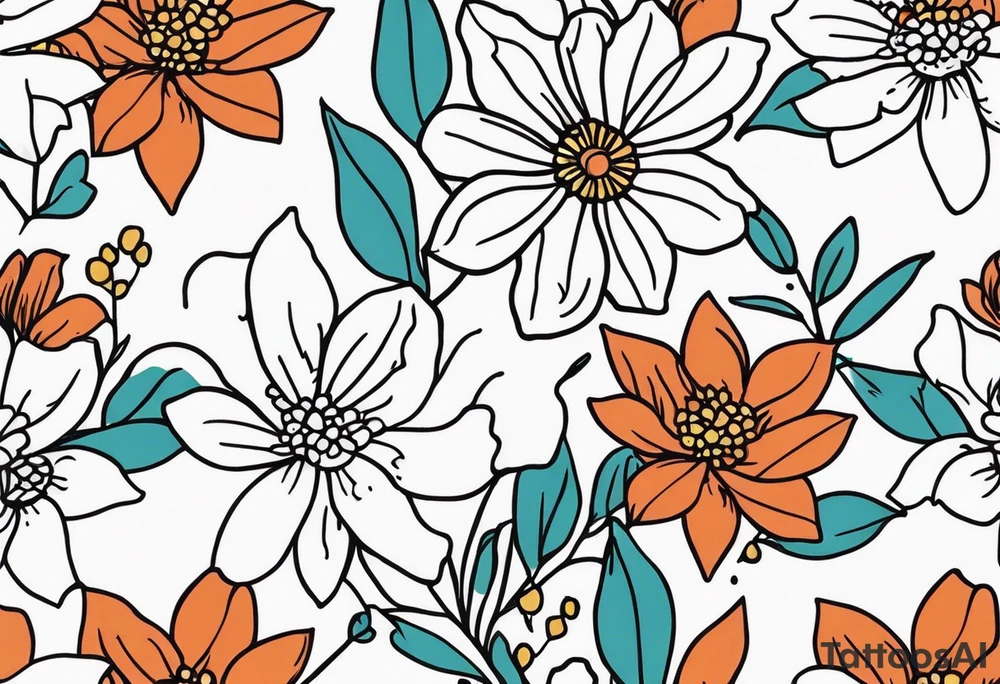 Flowers tattoo idea