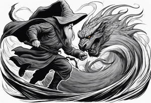 Gandalf vs Balrog tattoo idea