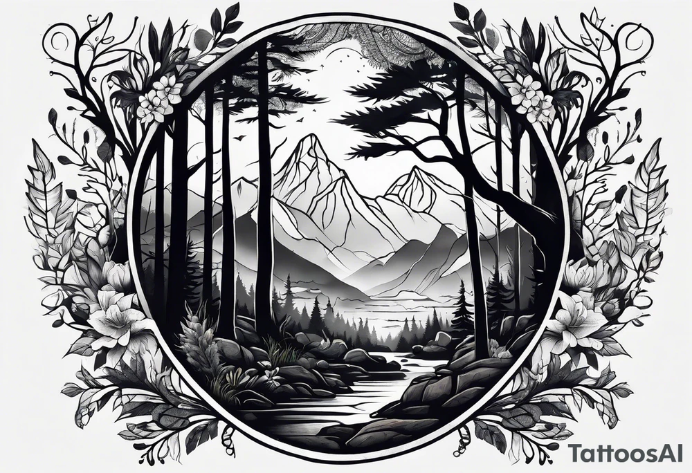 Forest tattoo idea